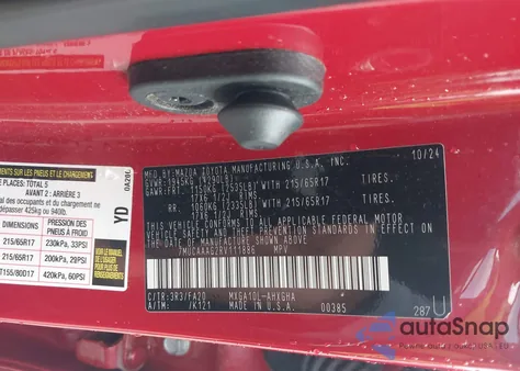 2024 Toyota Corolla Cross Le z USA, uszkodzony, nr VIN 7MUCAAAG2RV111886